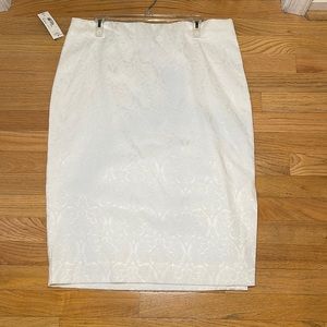 White patterned skirt